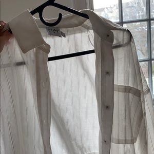 Princess Polly white sheer button up